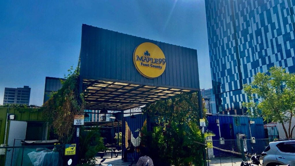 Maple 99 Food County entrance GIFT City Gandhinagar