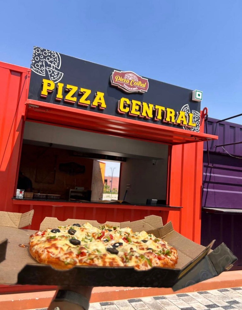 Pizza Central storefront Maple 99 GIFT City Gandhinagar